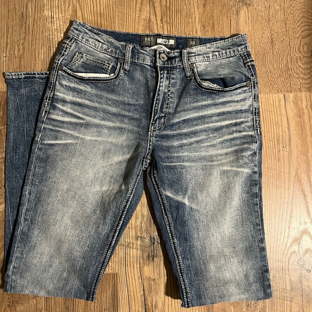 Men's Blue Denim Jeans straight leg